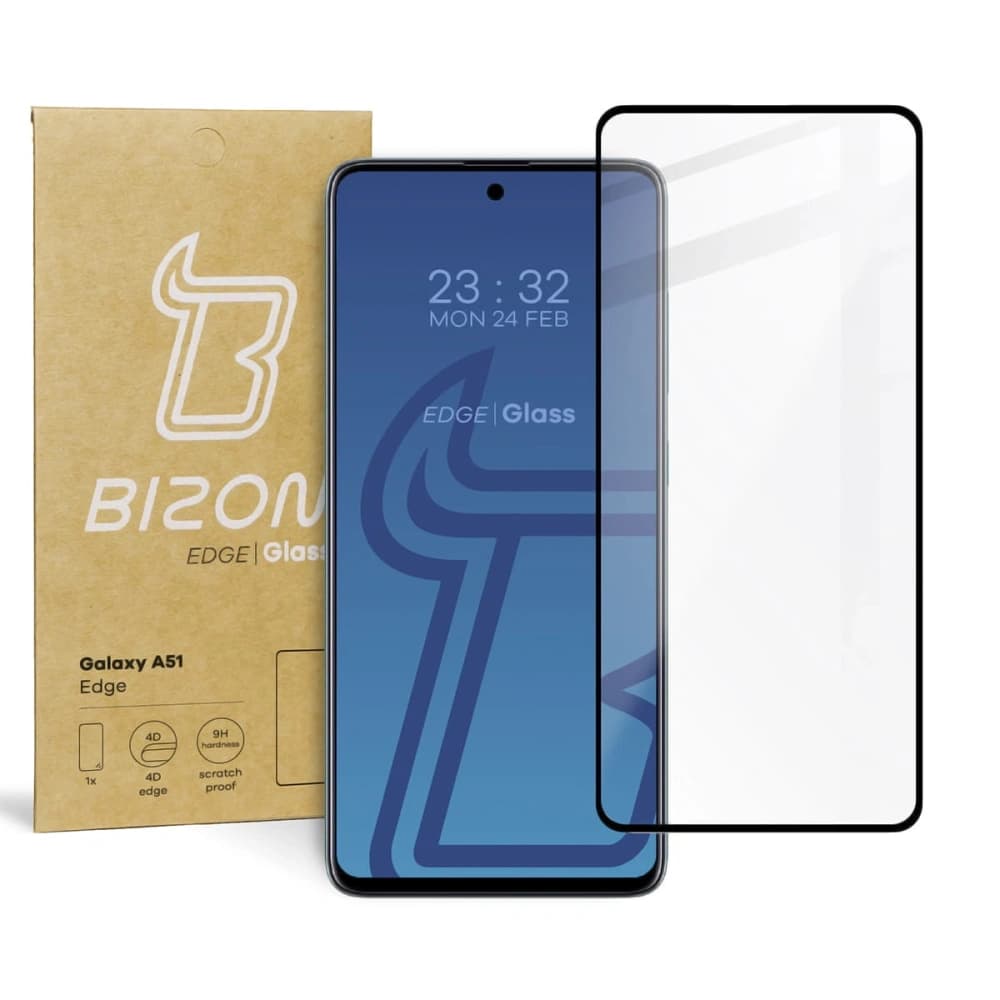 Bizon Glass Edge Samsung Galaxy A51 fekete
