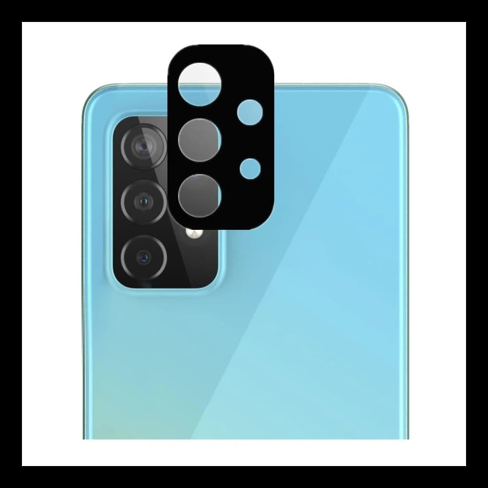 Bizon Glass Edge edzett üveg - [2 PACK] + lencse védelem Samsung Galaxy A52s 5G A52 4G/5G fekete - 8