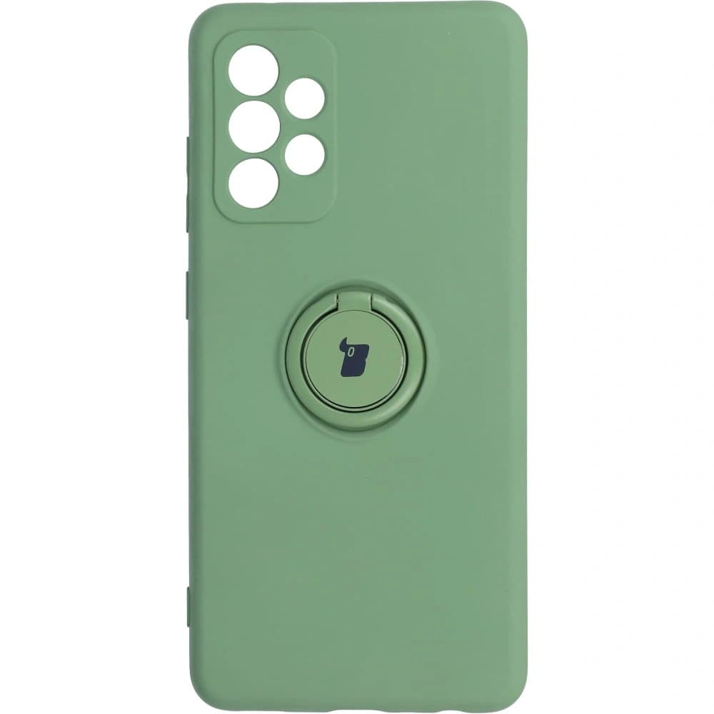 Bizon Case Silicone Ring Samsung Galaxy A52s / A52 5G/4G light green - 1