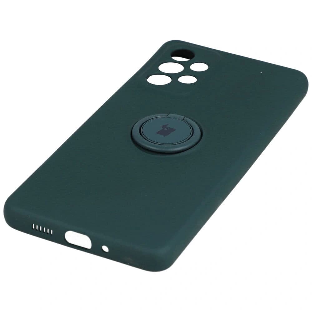 Bizon Case Szilikon Gyűrű Samsung Galaxy A73 5G sötétzöld - 2