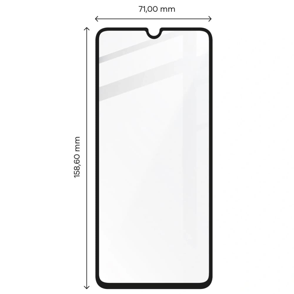 Bizon Glass Edge Samsung Galaxy M13 / M23 5G negru - 2