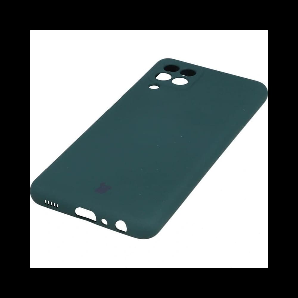 Bizon Case Silicone Samsung Galaxy A22 4G / M22 verde închis - 2