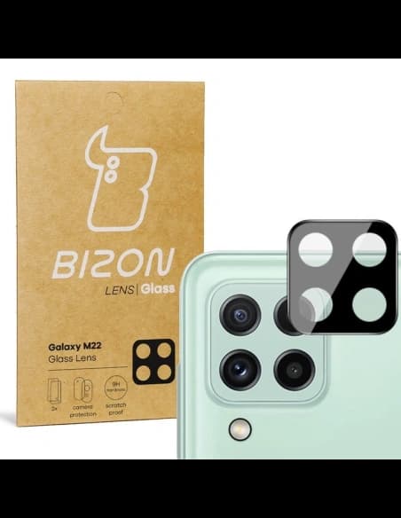 Bizon Lentilă de Sticlă Samsung Galaxy A22 4G / M22 [2 PACHET]