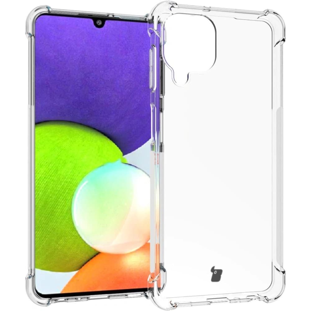 Bizon Case Clear Pack carcasă + 2x sticlă pentru ecran + sticlă pentru lentilă Samsung Galaxy A22 4G / M22 transparentă - 3