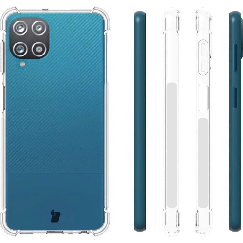 Bizon Case Clear Pack carcasă + 2x sticlă pentru ecran + sticlă pentru lentilă Samsung Galaxy A22 4G / M22 transparentă - 4