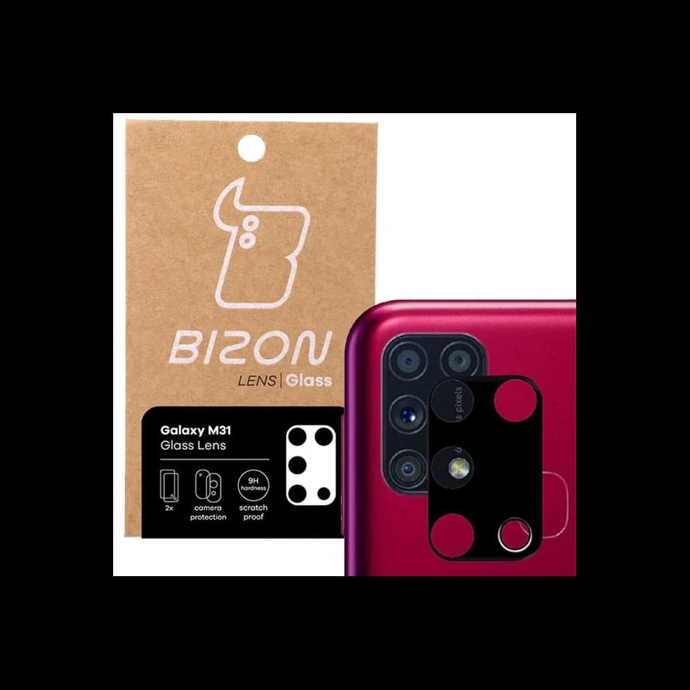 Sklo na aparát Bizon Glass Lens do Samsung Galaxy M31 [2 PACK] - 1