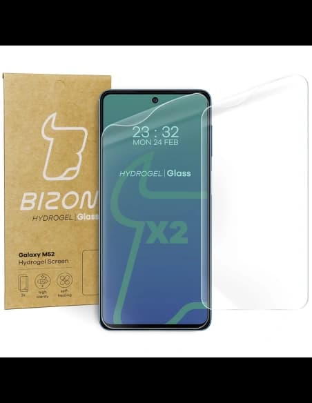 Bizon Glass Hydrogel Samsung Galaxy M52 [2 PACHET]