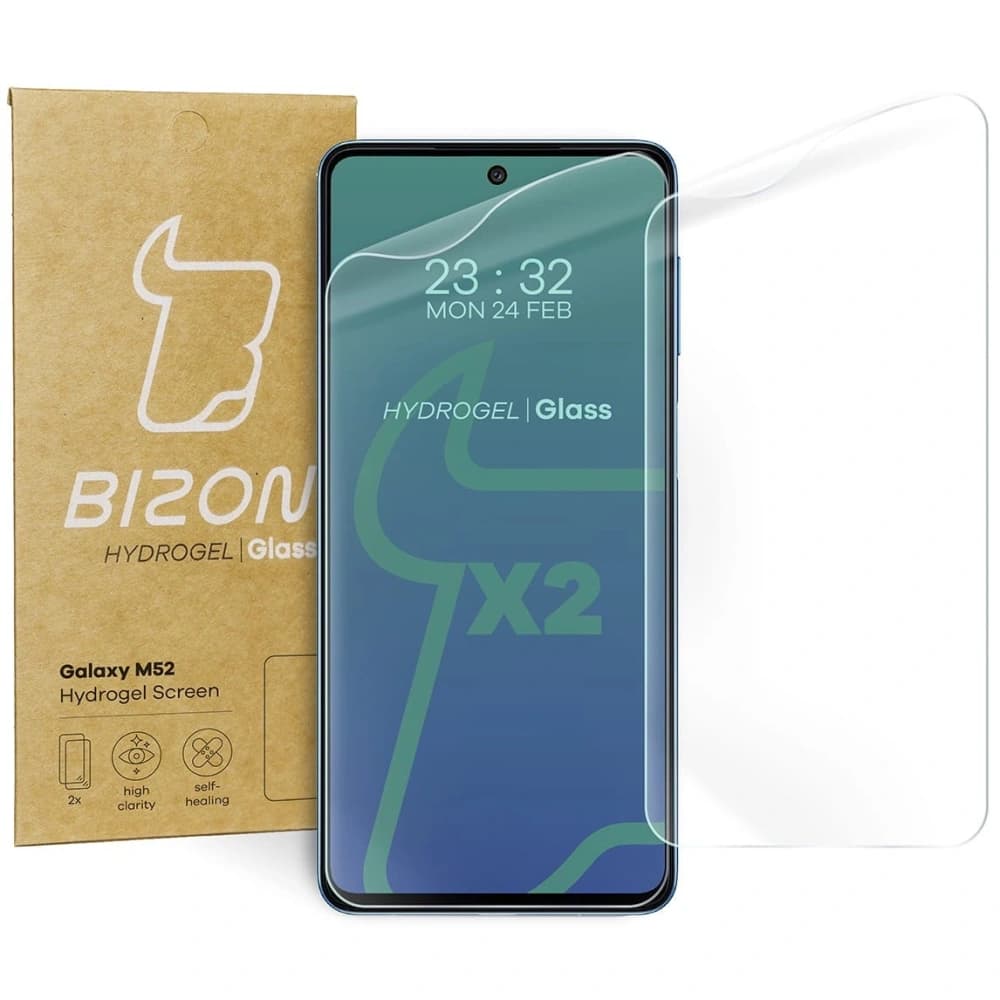 Bizon Glass Hydrogel Samsung Galaxy M52 [2 PACHET] - 1