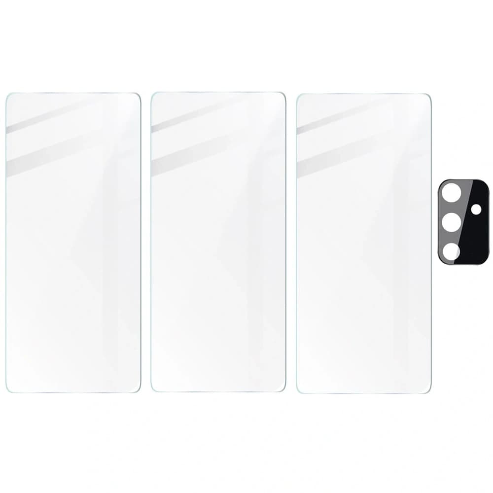 Bizon Glass Clear sticlă securizată - 3 buc. + sticlă lentilă Samsung Galaxy M52 - 5