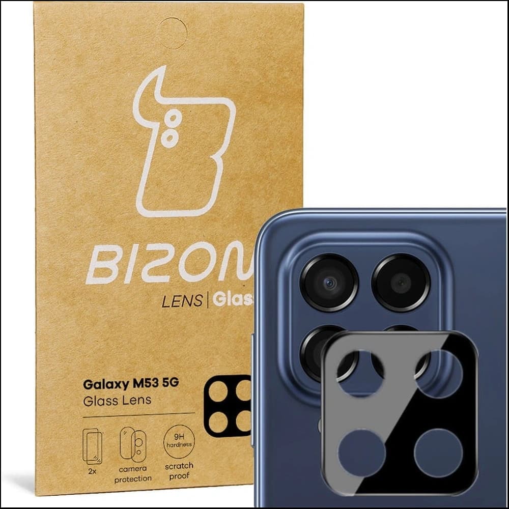 Sklo na aparát Bizon Glass Lens do Samsung Galaxy M53 5G [2 PACK] - 1