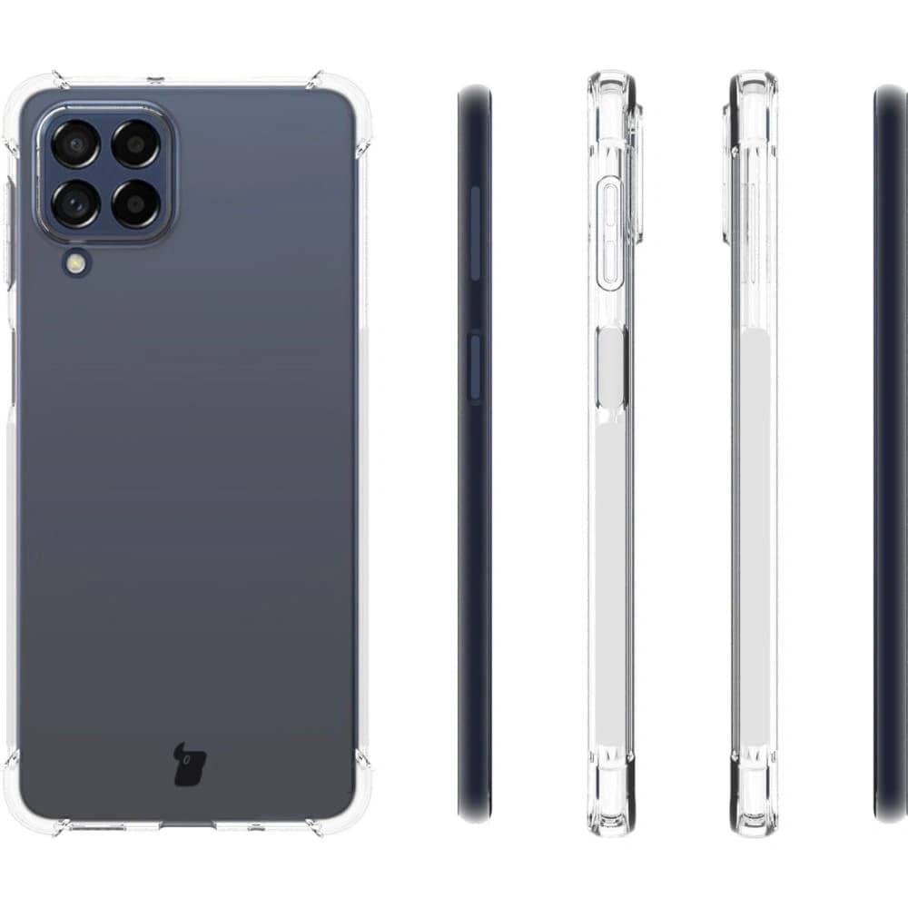 Etui + 2x szkło + obiektyw Bizon Case Clear Pack do Galaxy M53 5G, przezroczyste - 4