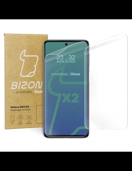 Folie hydrogelové na displej Bizon Glass Hydrogel Samsung Galaxy M53 5G [2 PACK]