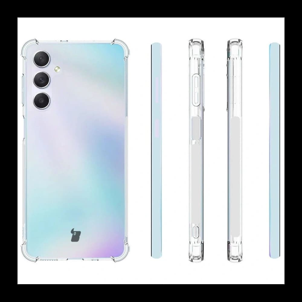 Etui + 2x szkło + obiektyw Bizon Case Clear Pack do Samsung Galaxy M54 5G, przezroczyste - 4