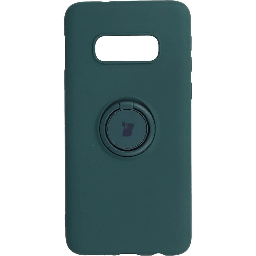 Bizon Case inel din silicon Samsung Galaxy S10e verde închis - 1