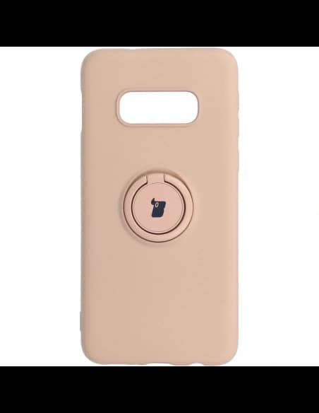 Bizon Case Inel din Silicon Samsung Galaxy S10e roz deschis