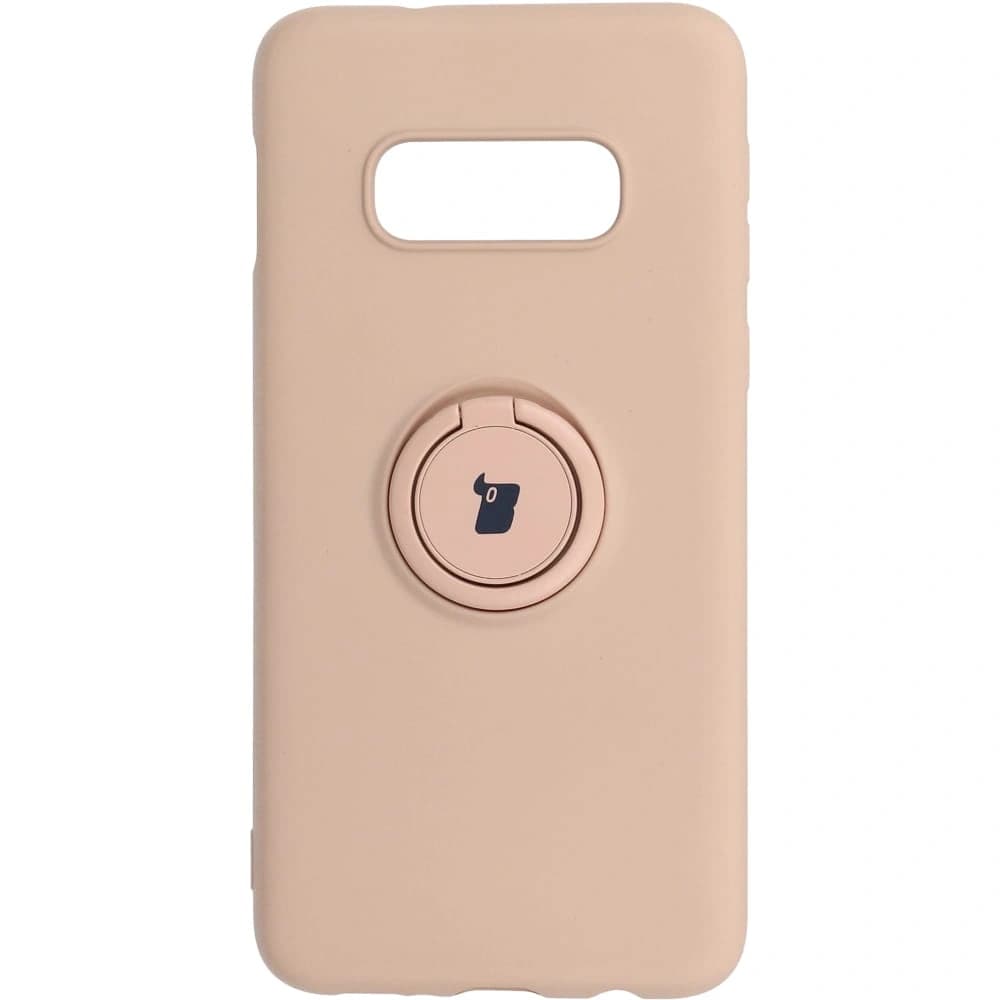 Bizon Case Inel din Silicon Samsung Galaxy S10e roz deschis - 1