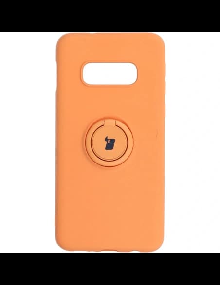 Bizon Case inel din silicon Samsung Galaxy S10e portocalie
