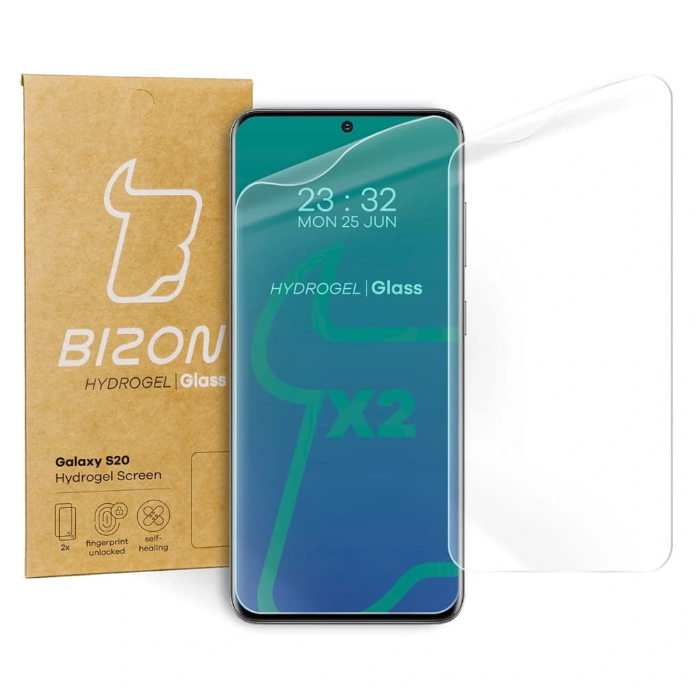 Folie hydrogelové na displej Bizon Glass Hydrogel Samsung Galaxy S20 [2 PACK] - 1