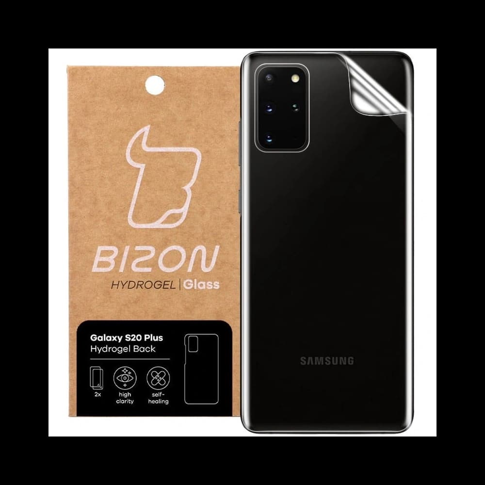 Folia hydrożelowa na tył Bizon Glass Hydrogel, Galaxy S20 Plus, 2 sztuki