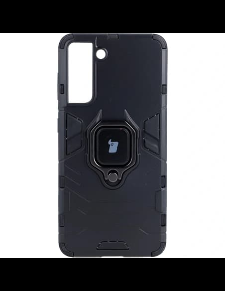 Bizon Case Armor Ring Samsung Galaxy S21 schwarz