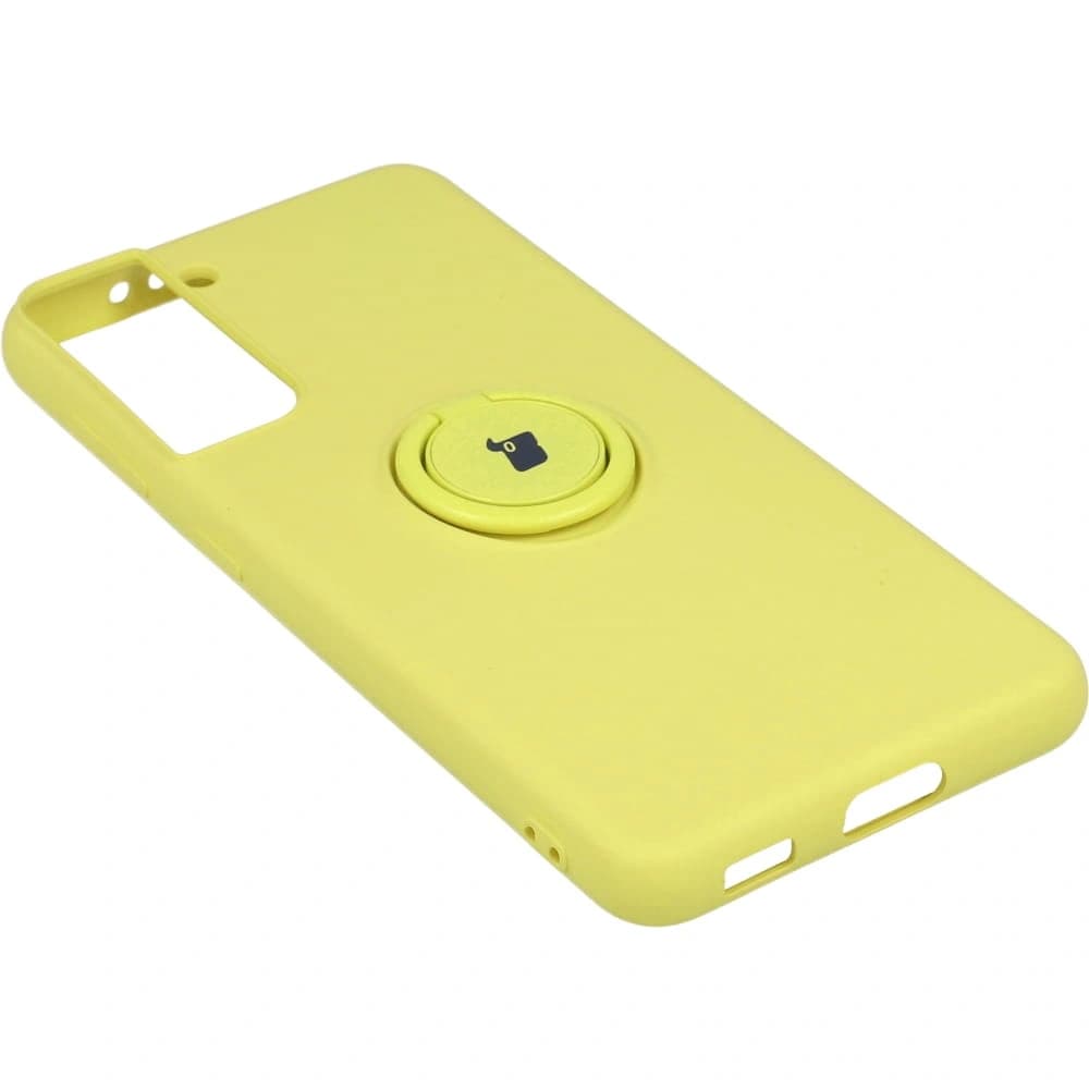 Bizon Case Szilikon Gyűrű Samsung Galaxy S21 sárga - 3