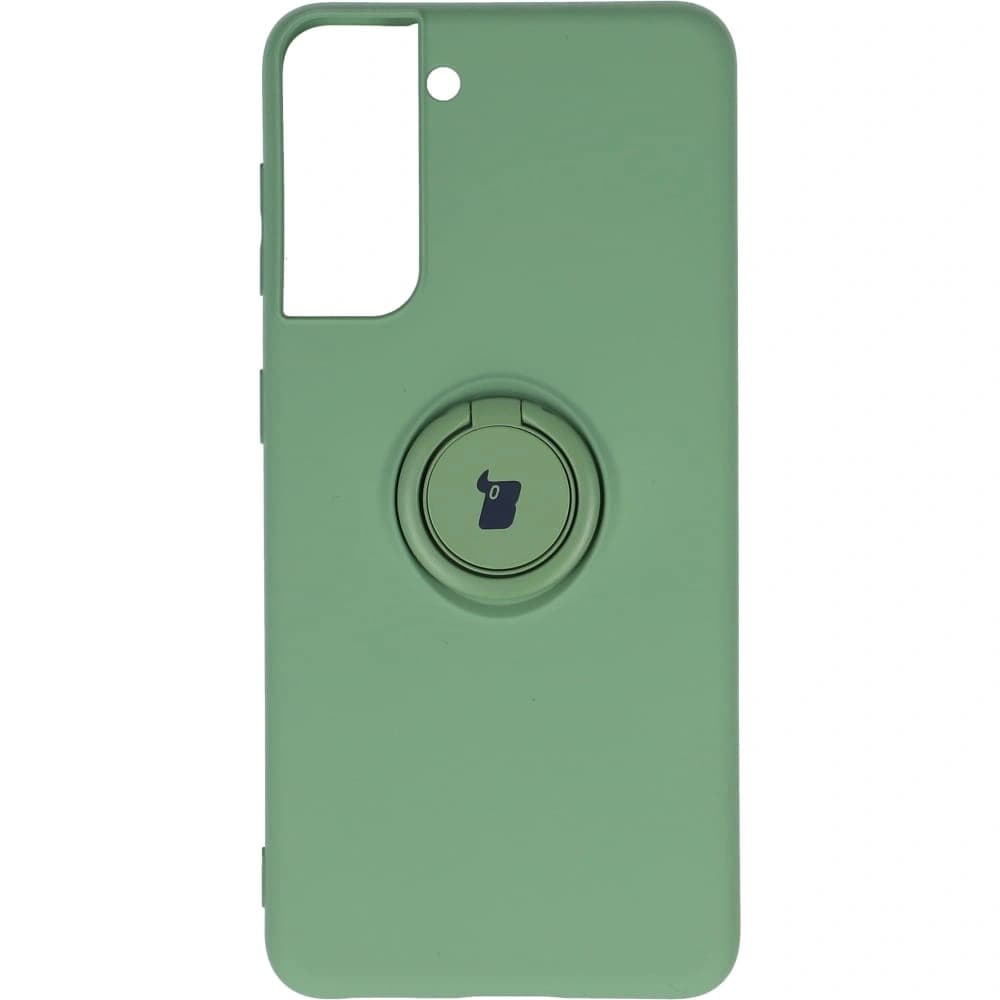 Bizon Case Silikonring Samsung Galaxy S21 hellgrün - 1