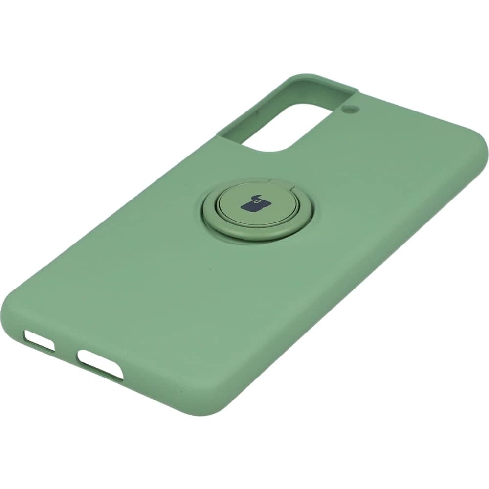 Bizon Case Silikonring Samsung Galaxy S21 hellgrün - 3
