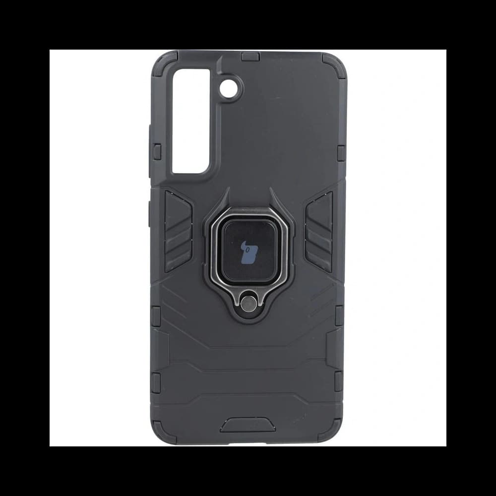 Bizon Case Armor Gyűrű Samsung Galaxy S21 FE fekete