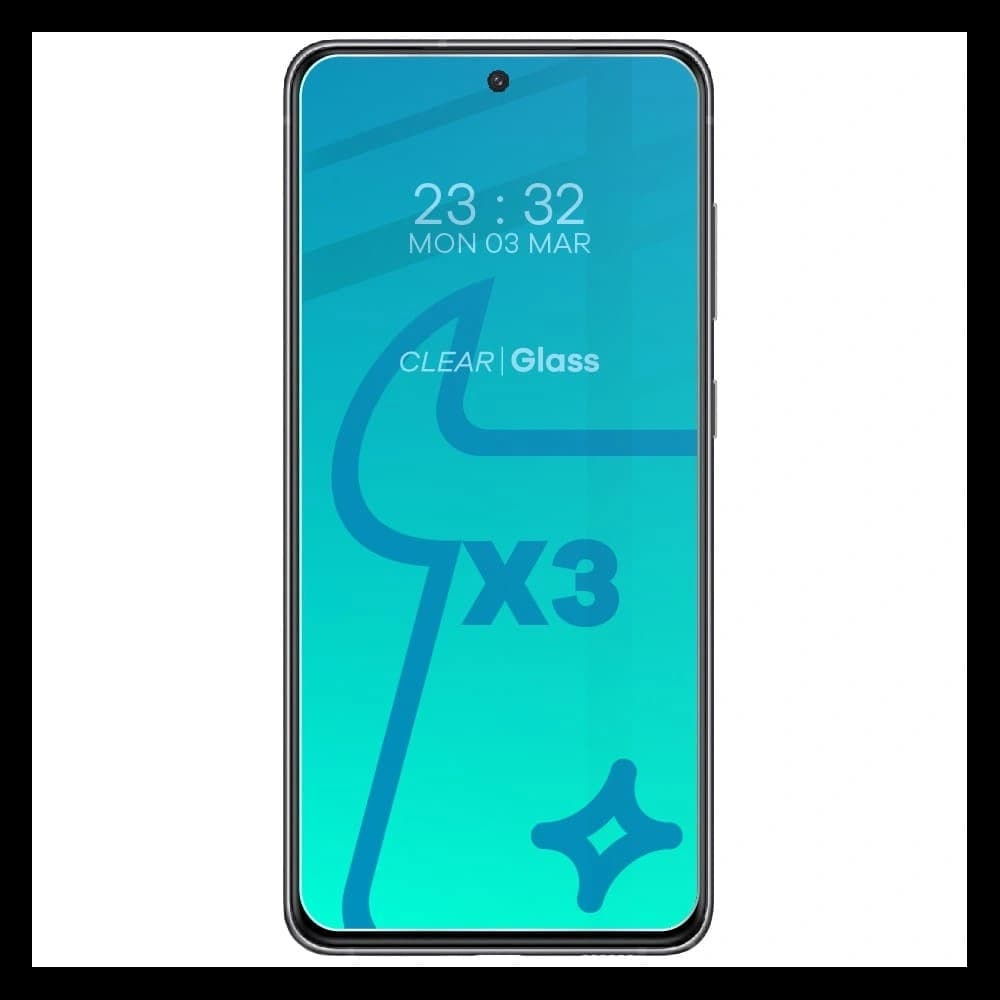 Bizon Glass Clear sticlă temperată - 3 buc. + sticlă lentilă Samsung Galaxy S21 FE - 3