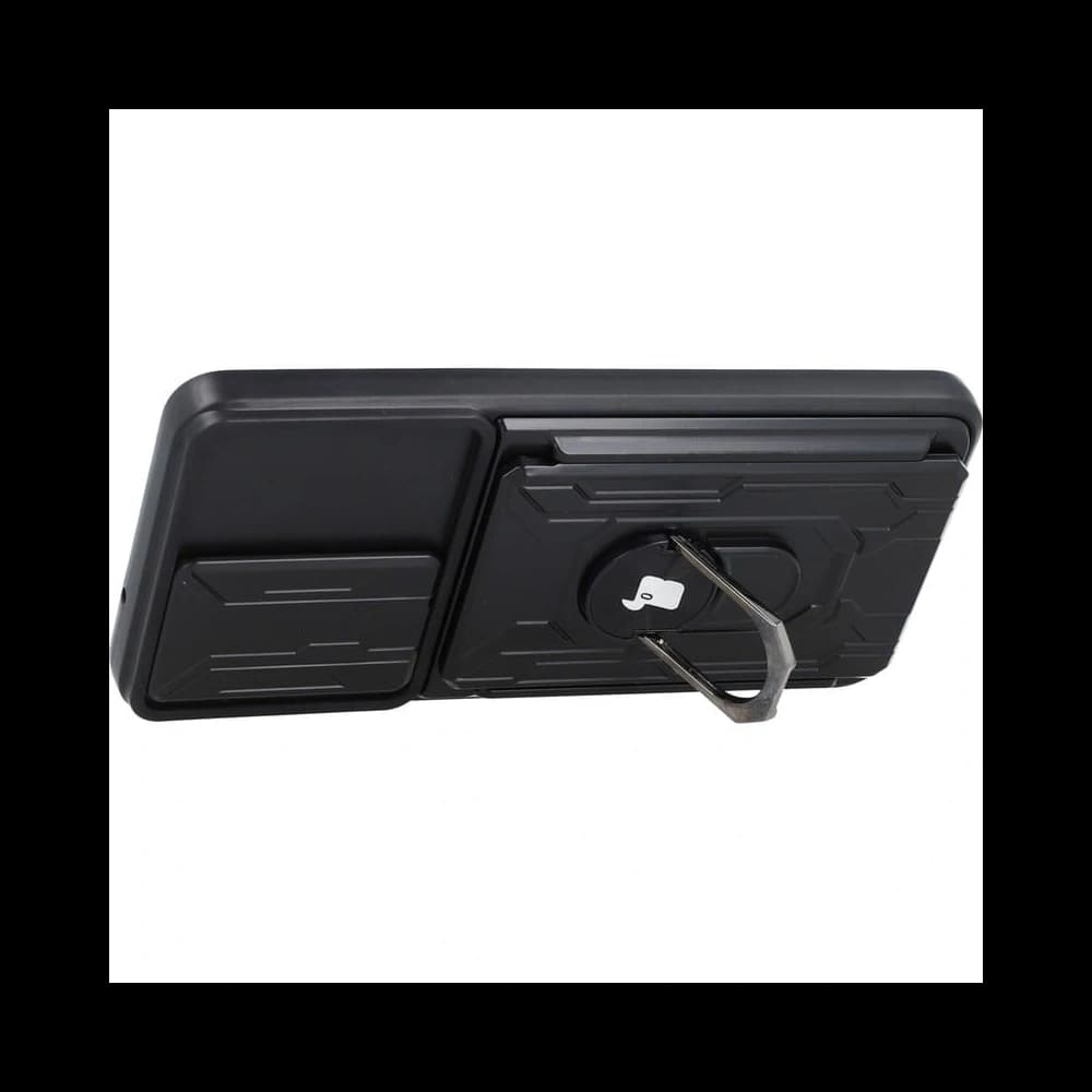 Bizon Case Camshield Card Slot Ring Samsung Galaxy S21 FE black - 3