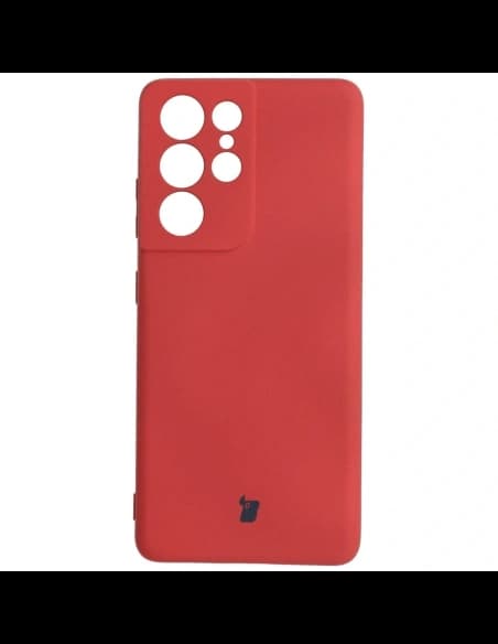 Etui Bizon Case Silicone do Samsung Galaxy S21 Ultra ciemny róż