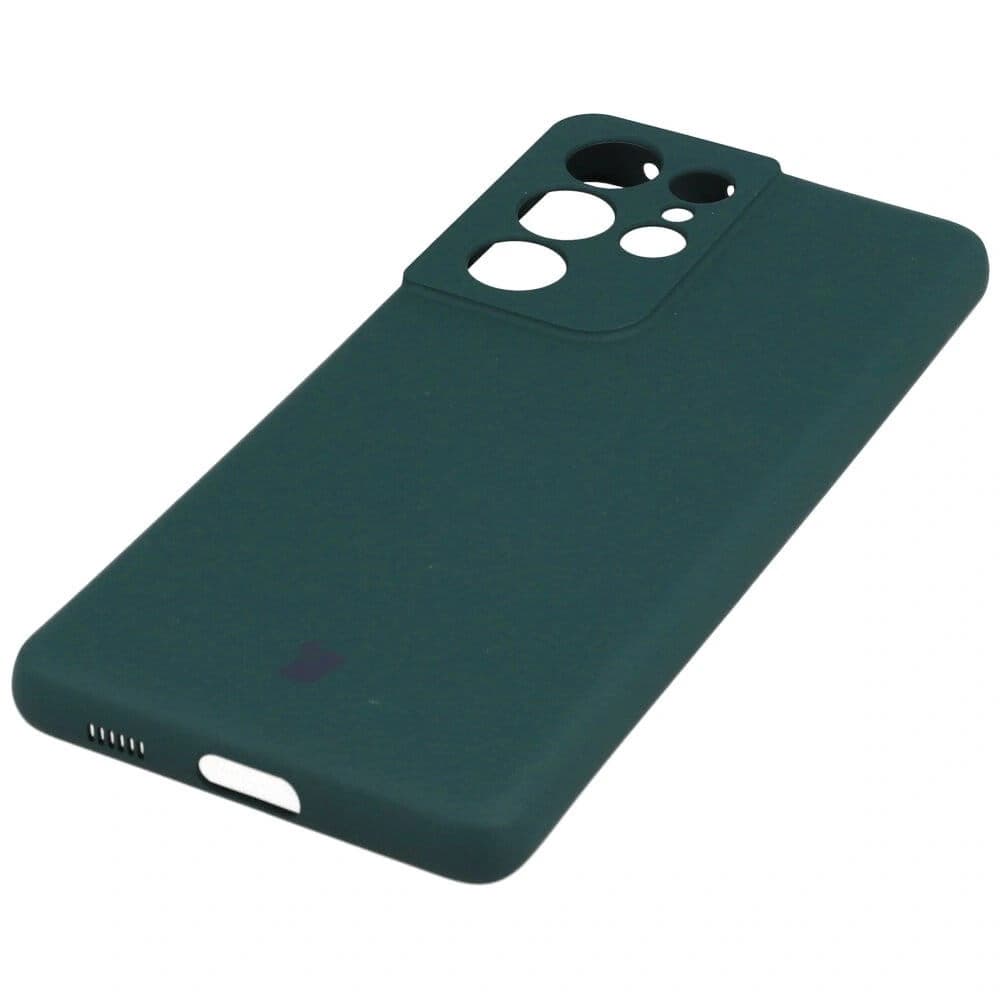 Bizon Case Silikon Samsung Galaxy S21 Ultra dunkelgrün - 2