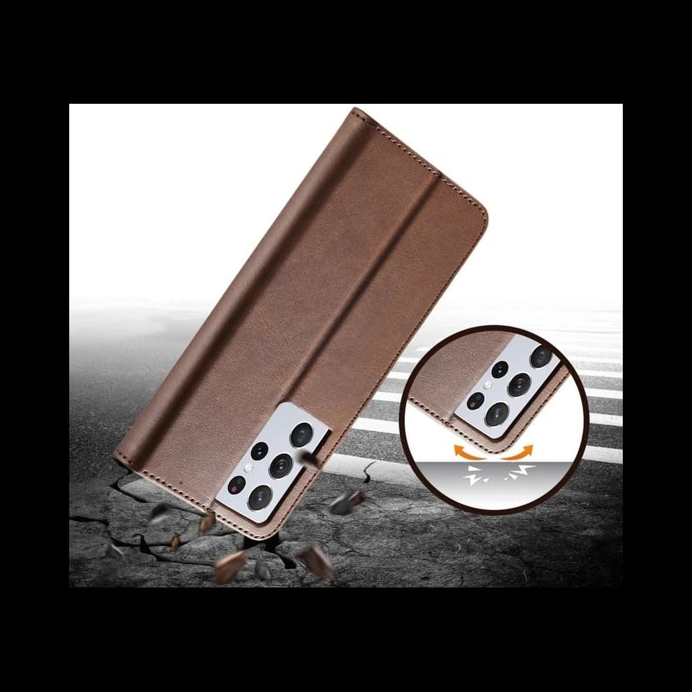 Bizon Case Wallet Samsung Galaxy S21 Ultra barna - 7