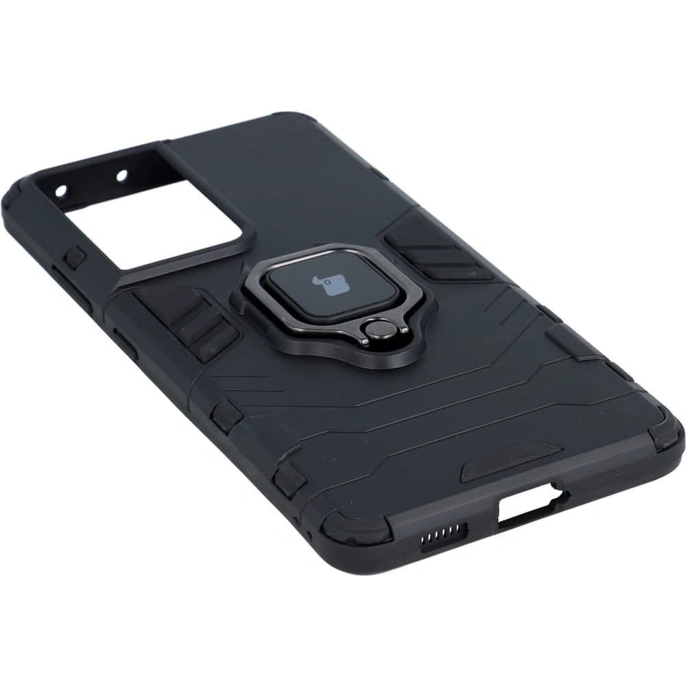 Etui Bizon Case Armor Ring do Galaxy S21 Ultra, czarne - 5