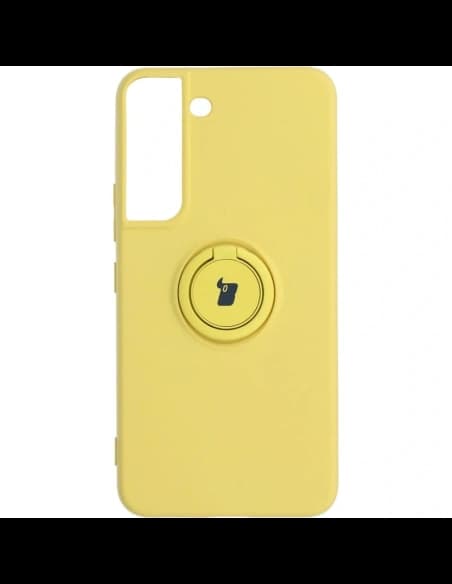 Bizon Case Silikonring Samsung Galaxy S22 gelb