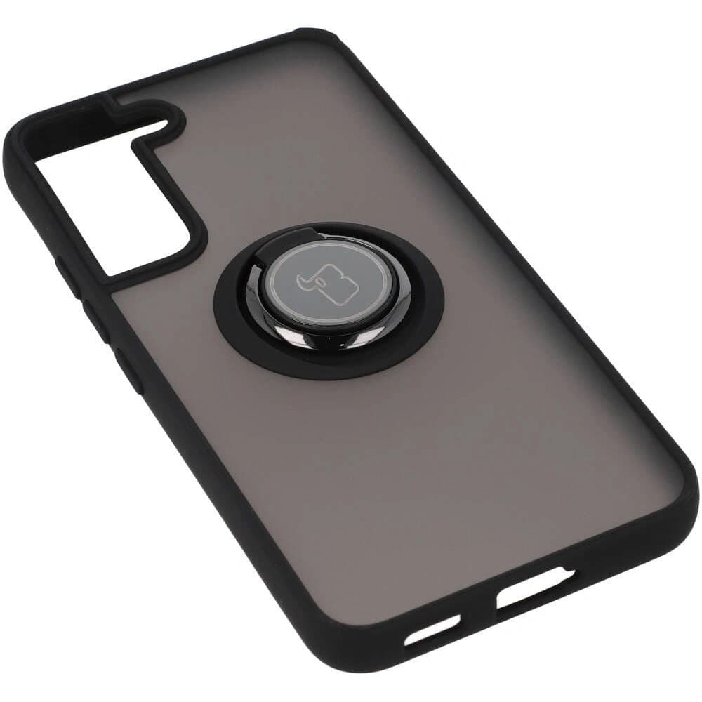 Bizon Case Hybrid Ring Samsung Galaxy S22 smoky with a black frame - 4