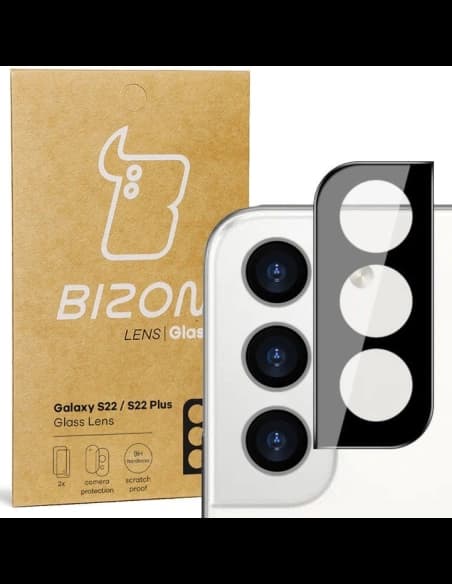 Bizon Glass Lens Samsung Galaxy S22 / S22 Plus [2 PACK]