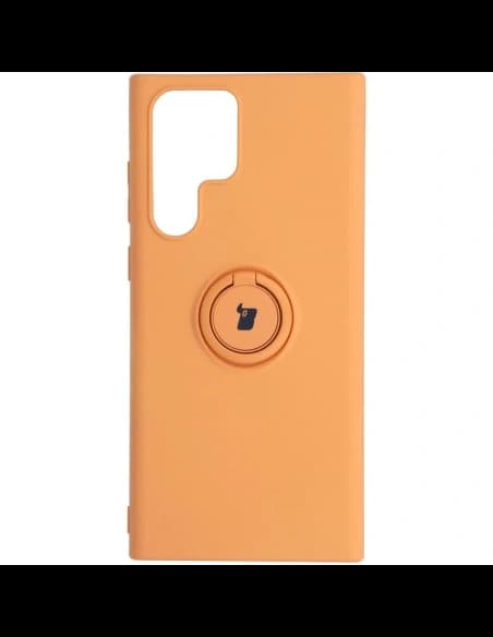 Bizon Case szilikon gyűrű Samsung Galaxy S22 Ultra narancssárga