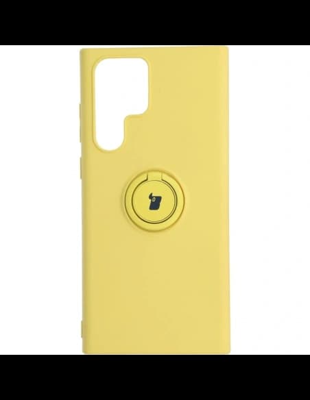 Bizon Case Szilikon Gyűrű Samsung Galaxy S22 Ultra sárga