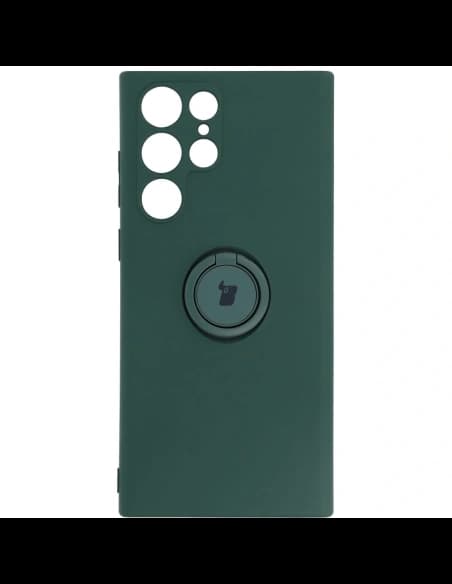 Bizon Case szilikon gyűrű Samsung Galaxy S22 Ultra sötétzöld