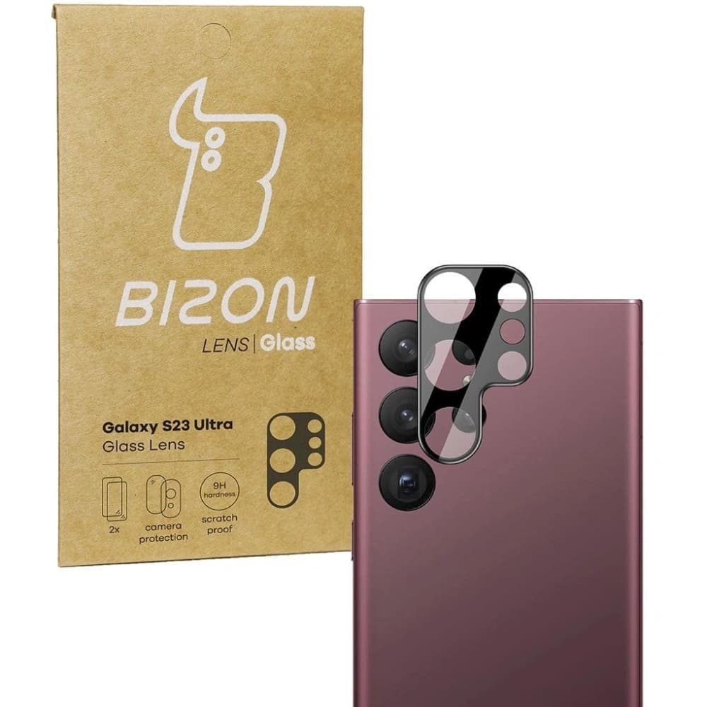 Bizon Lentilă de Sticlă Samsung Galaxy S23 Ultra [2 PACHET] - 1
