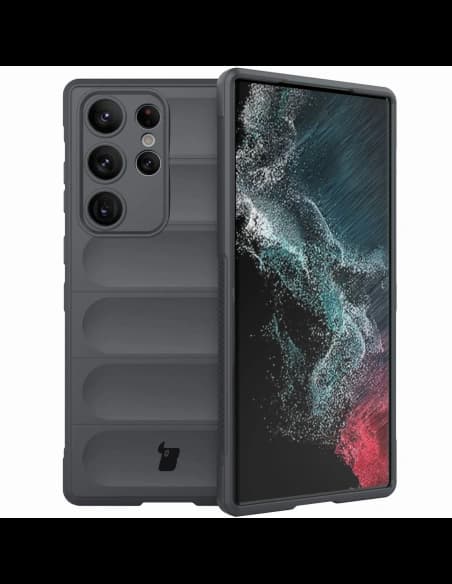 Pancerne etui Bizon Case Tur do Samsung Galaxy S23 Ultra szare