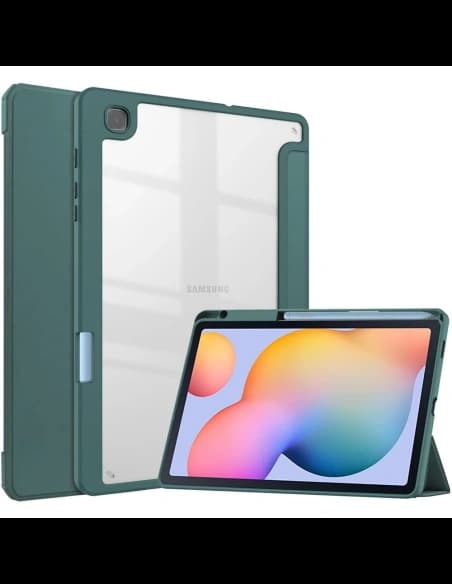 Bizon Case Tab Clear Matt Samsung Galaxy Tab S6 Lite 2024/2022/2020 sötétzöld