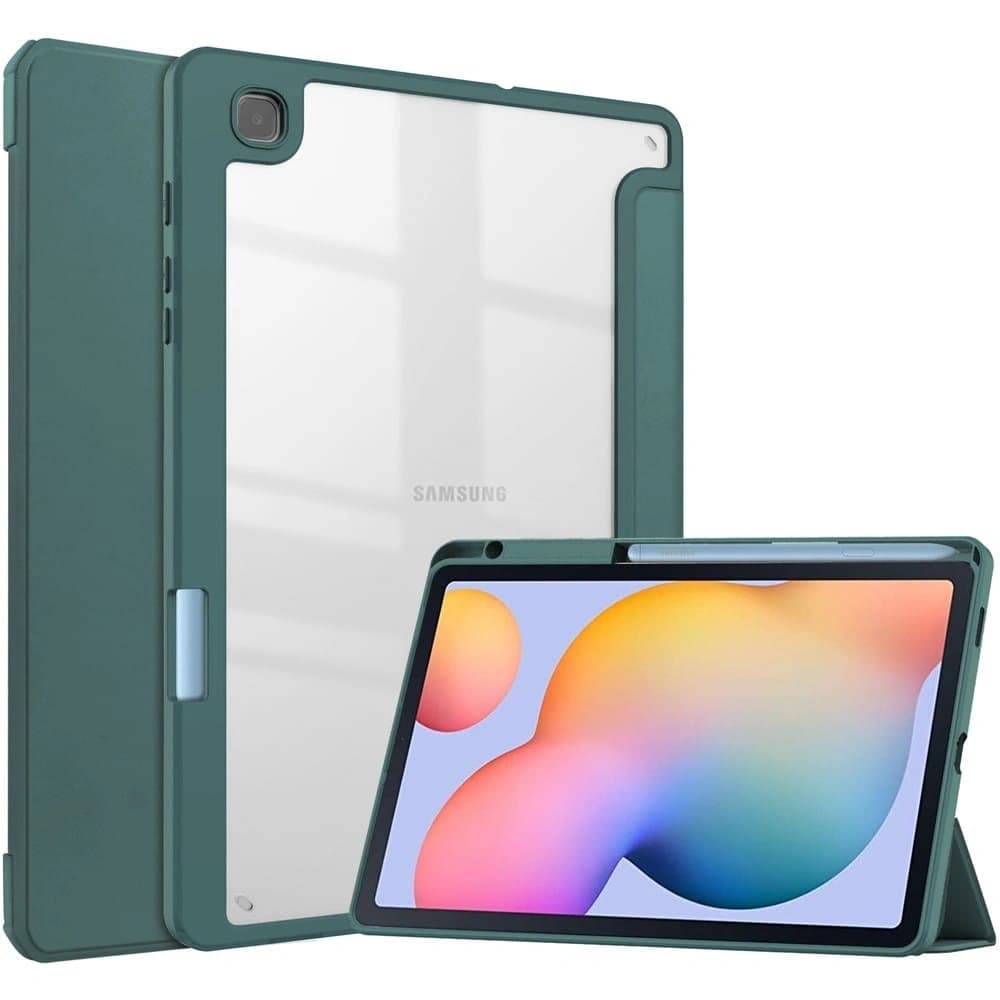 Bizon Case Tab Clear Matt Samsung Galaxy Tab S6 Lite 2024/2022/2020 sötétzöld - 1