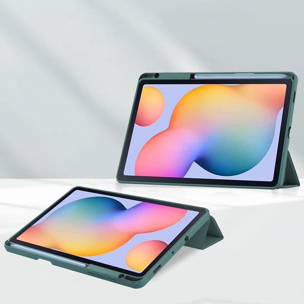 Bizon Case Tab Clear Matt Samsung Galaxy Tab S6 Lite 2024/2022/2020 sötétzöld - 2