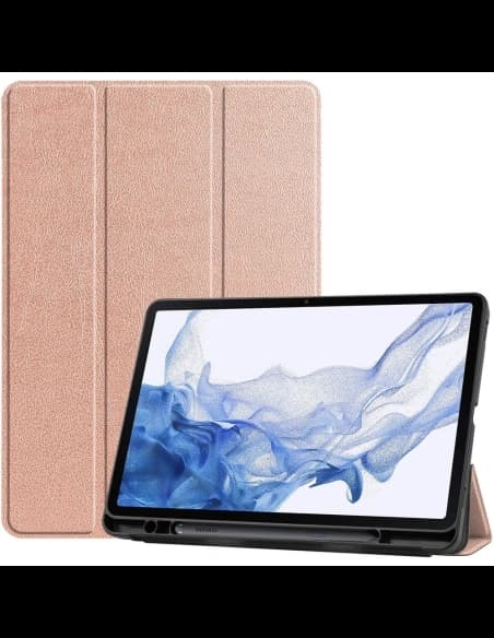 Bizon Case Tab Lizard Samsung Galaxy Tab S8 / S7 rózsaarany