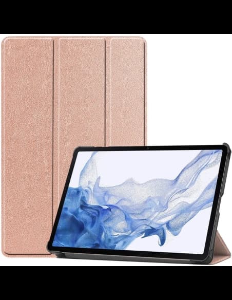 Bizon Case Tab Croc Samsung Galaxy Tab S8 / S7 rózsaarany