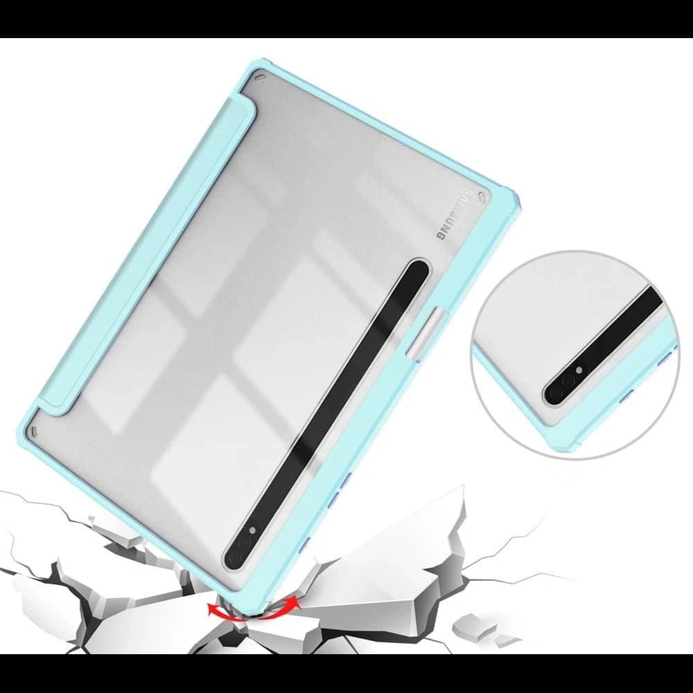 Bizon Case Tab Átlátszó Matt Samsung Galaxy Tab S8 / S7 kék - 5