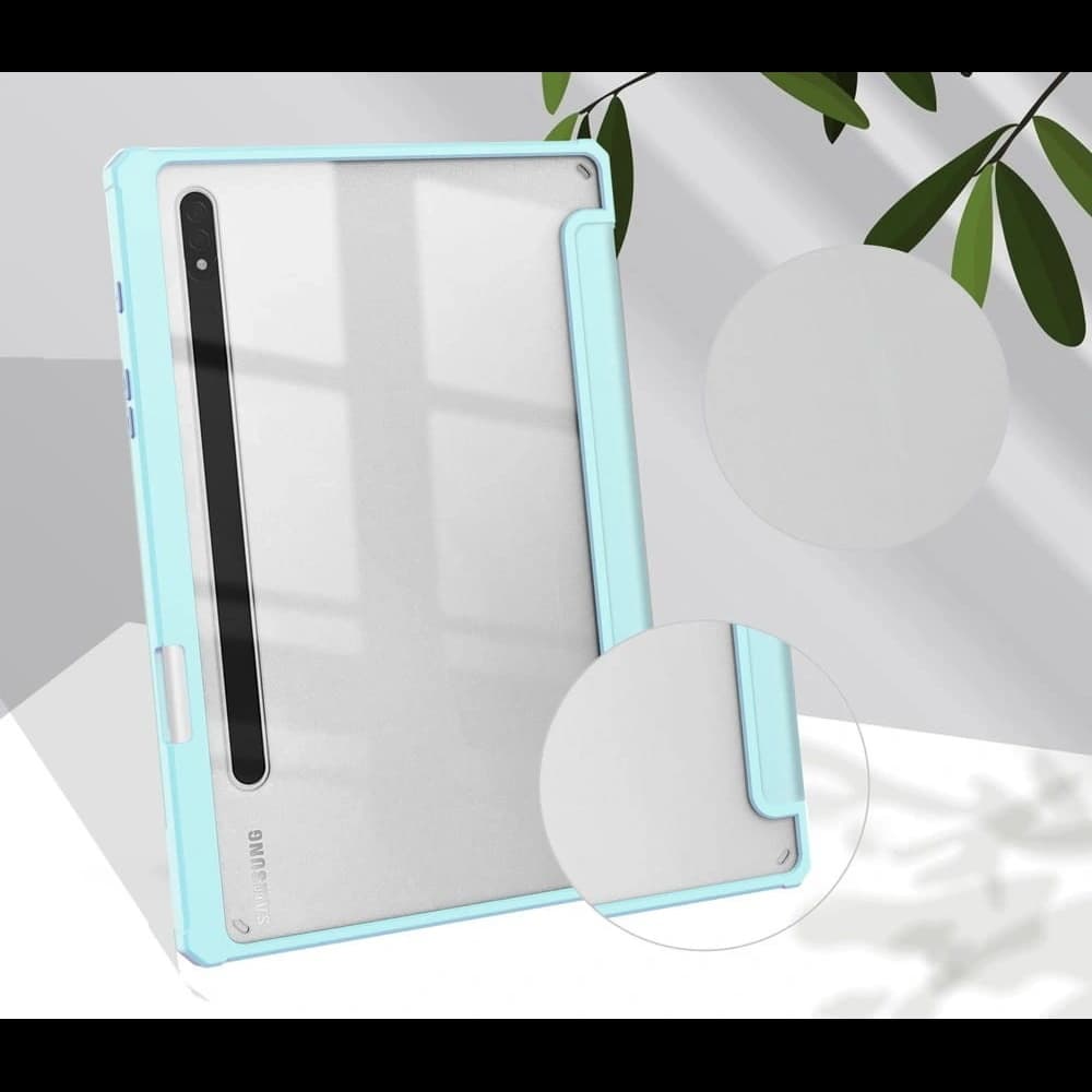 Bizon Case Tab Átlátszó Matt Samsung Galaxy Tab S8 / S7 kék - 7