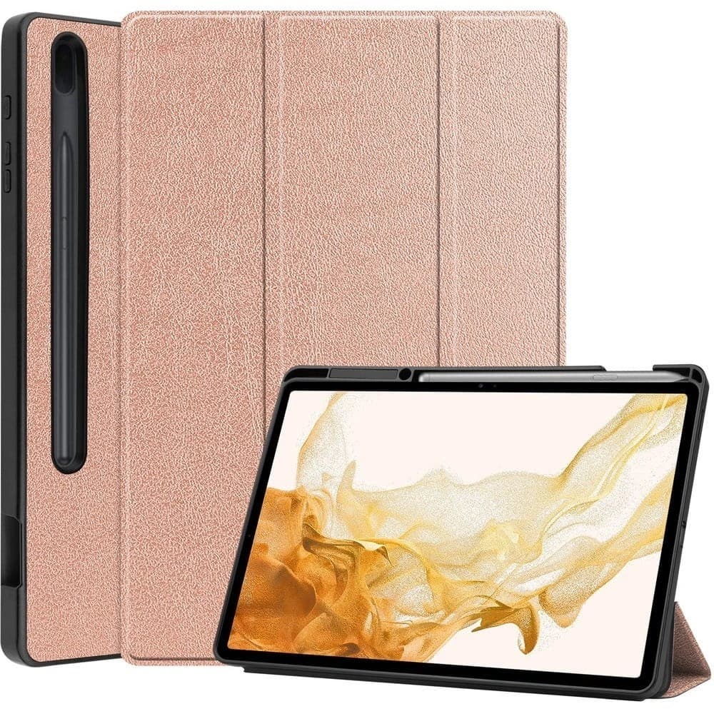 Bizon Case Tab Lizard Samsung Galaxy Tab S8 Plus / S7 Plus rózsaarany - 1